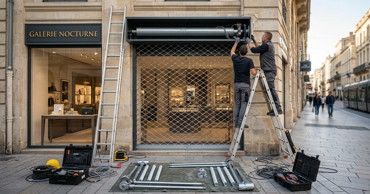 Démontage Rideau Métallique Bordeaux : 6 Étapes Expert 2026