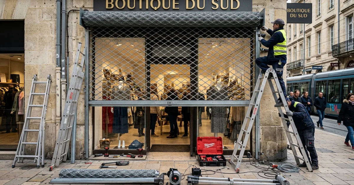 Fonctionnement d'un Rideau Métallique à Bordeaux : Analyse Technique 2026