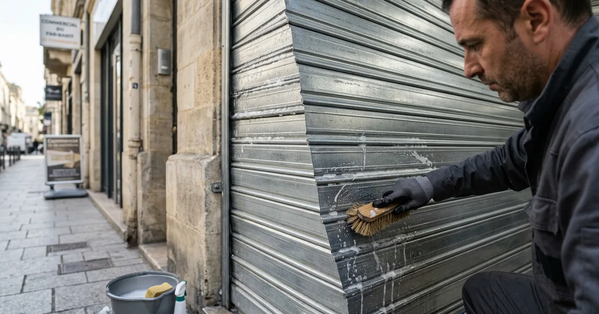 Graffiti Rideau Métallique Bordeaux 2026 : Traitement Terrain