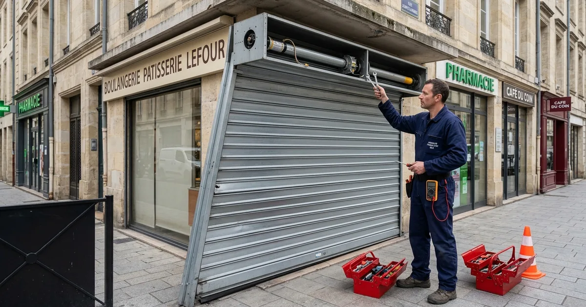 Rideau Métallique Endommagé Bordeaux 2026 : Urgence Cambriolage