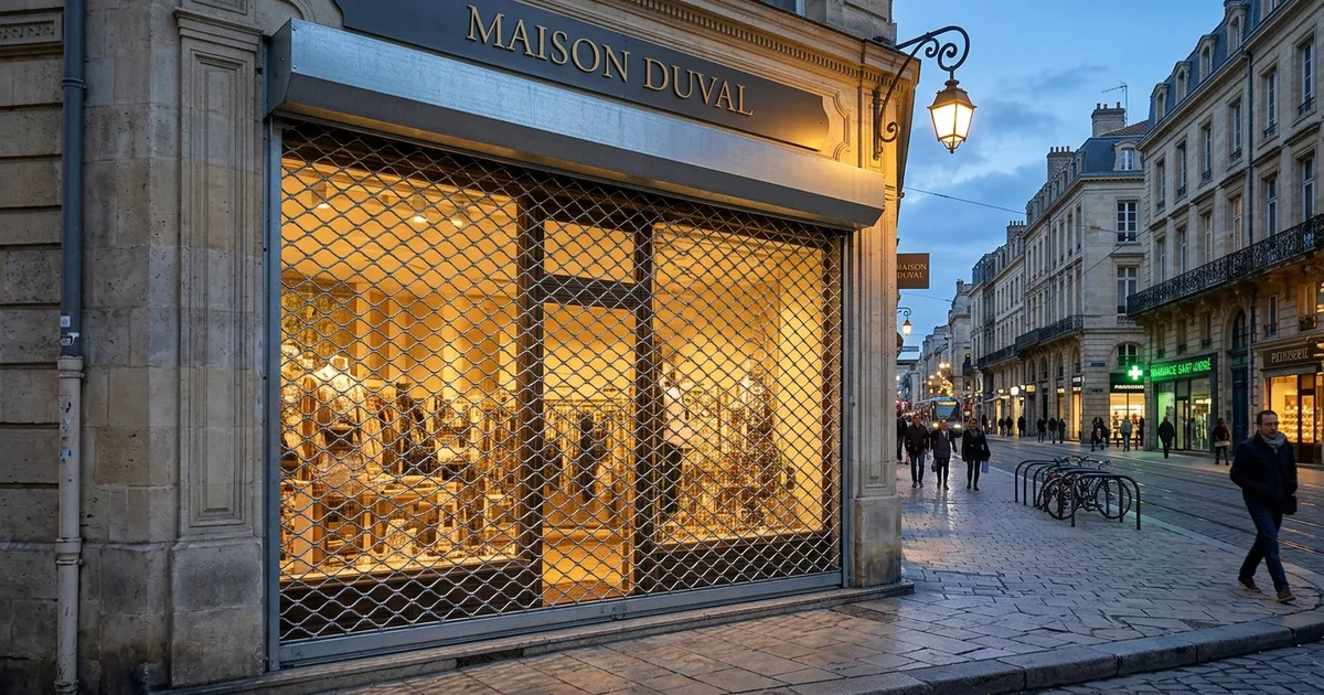 Rideau Métallique Perforé Commerce à Bordeaux 2026 : Analyse